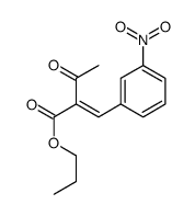 propyl 2-[(3-nitrophenyl)methylidene]-3-oxobutanoate结构式