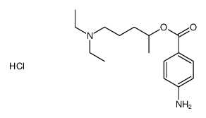 4-(4-aminobenzoyl)oxypentyl-diethyl-azanium chloride Structure