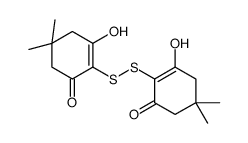 3-hydroxy-2-[(2-hydroxy-4,4-dimethyl-6-oxocyclohexen-1-yl)disulfanyl]-5,5-dimethylcyclohex-2-en-1-one结构式