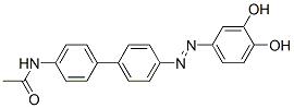 N-[4'-[(3,4-Dihydroxyphenyl)azo][1,1'-biphenyl]-4-yl]acetamide Structure