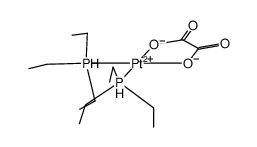 bis(triethylphosphine)(oxalato)platinum(II)结构式