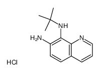 N8-(tert-butyl)quinoline-7,8-diamine hydrochloride结构式