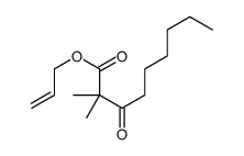 prop-2-enyl 2,2-dimethyl-3-oxononanoate结构式