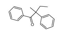 2-methyl-1,2-diphenyl-1-butanone结构式