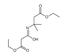 3-[(3-乙氧基-3-氧代丙酰基)氨基]-3-甲基丁酸乙酯结构式