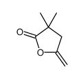 3,3-dimethyl-5-methylideneoxolan-2-one结构式