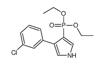3-(3-chlorophenyl)-4-diethoxyphosphoryl-1H-pyrrole Structure