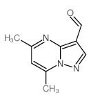 5,7-二甲基-吡唑并[1,5-a]嘧啶-3-甲醛结构式