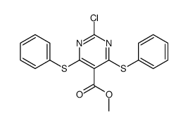 methyl 2-chloro-4,6-bis(phenylsulfanyl)pyrimidine-5-carboxylate Structure