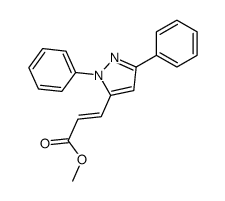 methyl 3-(2,5-diphenylpyrazol-3-yl)prop-2-enoate结构式