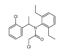 2-chloro-N-[1-(2-chlorophenyl)ethyl]-N-(2,6-diethylphenyl)acetamide结构式