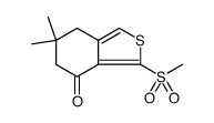 Benzo[c]thiophen-4(5H)-one, 6,7-dihydro-6,6-dimethyl-3-(methylsulfonyl)结构式