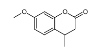 7-methoxy-4-methyl-3,4-dihydrocoumarin Structure