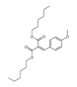 dihexyl 2-[(4-methoxyphenyl)methylidene]propanedioate Structure