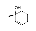(1R)-1-methylcyclohex-2-en-1-ol结构式