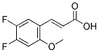 4,5-DIFLUORO-2-METHOXYCINNAMIC ACID Structure