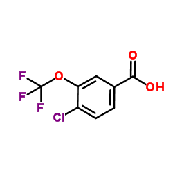 4-氯-3-三氟甲氧基苯甲酸结构式