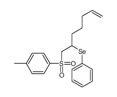 1-methyl-4-(2-phenylselanylhept-6-enylsulfonyl)benzene结构式
