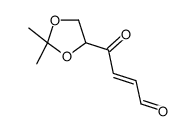 4-(2,2-dimethyl-1,3-dioxolan-4-yl)-4-oxobut-2-enal Structure