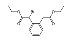 diethyl α-bromobenzene-1,2-diacetate Structure