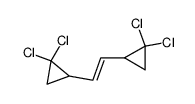 trans-1,2-bis(2,2-dichlorocyclopropyl)ethylene结构式