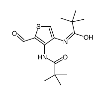 N-[4-(2,2-dimethylpropanoylamino)-5-formylthiophen-3-yl]-2,2-dimethylpropanamide Structure