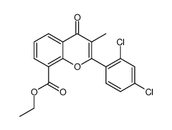 ethyl 2',4'-dichloro-3-methylflavone-8-carboxylate Structure