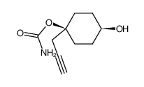 1,4-Cyclohexanediol,1-(2-propynyl)-,1-carbamate,cis-(9CI) structure