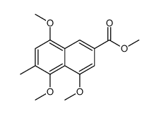 4,5,8-三甲氧基-6-甲基-2-萘羧酸甲酯结构式