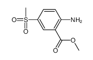 2-氨基-5-甲砜基苯甲酸甲酯结构式