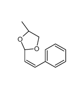 (2R,4S)-4-methyl-2-[(E)-2-phenylethenyl]-1,3-dioxolane Structure