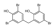 2,6-dibromo-4-[(3,5-dibromo-2-hydroxyphenyl)methyl]phenol结构式