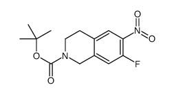 7-氟-6-硝基-3,4-二氢异喹啉-2(1h)-羧酸叔丁酯结构式