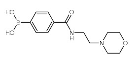 4-[2-(吗啉基)乙基氨甲酰基]苯硼酸结构式