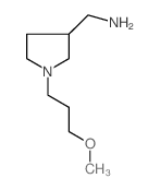 [1-(3-甲氧基丙基)-3-吡咯烷]甲胺结构式