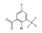 2-bromo-5-fluoro-1-nitro-3-trifluoromethyl-benzene结构式