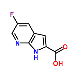 5-fluoro-1H-pyrrolo[2,3-b]pyridine-2-carboxylic acid Structure