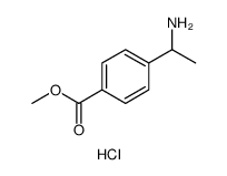 4-(1-Amino-ethyl)-benzoic acid methyl ester hydrochloride Structure