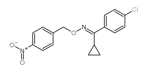 (4-氯苯基)(环丙基)甲酮 o-(4-硝基苄基)肟结构式