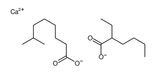 (2-ethylhexanoato-O)(isononanoato-O)calcium structure