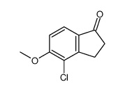 4-氯-5-甲氧基-2,3-二氢-1H-茚-1-酮结构式