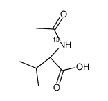 N-acetyl-D,L-<15N>-valine Structure