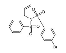 N-(benzenesulfonyl)-4-bromo-N-prop-2-enylbenzenesulfonamide Structure