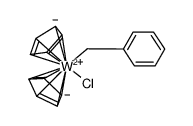 bis(cyclopentadienyl)benzylchlorotungsten Structure