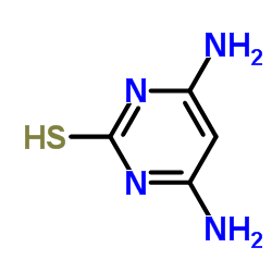 4,6-二氨基-2-巯基嘧啶水合物结构式