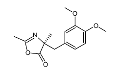 (S)-4-(3,4-dimethoxy-benzyl)-2,4-dimethyl-4H-oxazol-5-one结构式