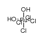 hydrogen tetrachlorodiaquoruthenate(III) Structure