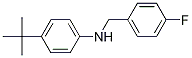4-叔丁基-N-(4-氟苄基)苯胺结构式