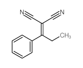 Propanedinitrile,2-(1-phenylpropylidene)-结构式
