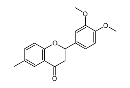 6-methyl-3',4'-dimethoxyflavanone结构式